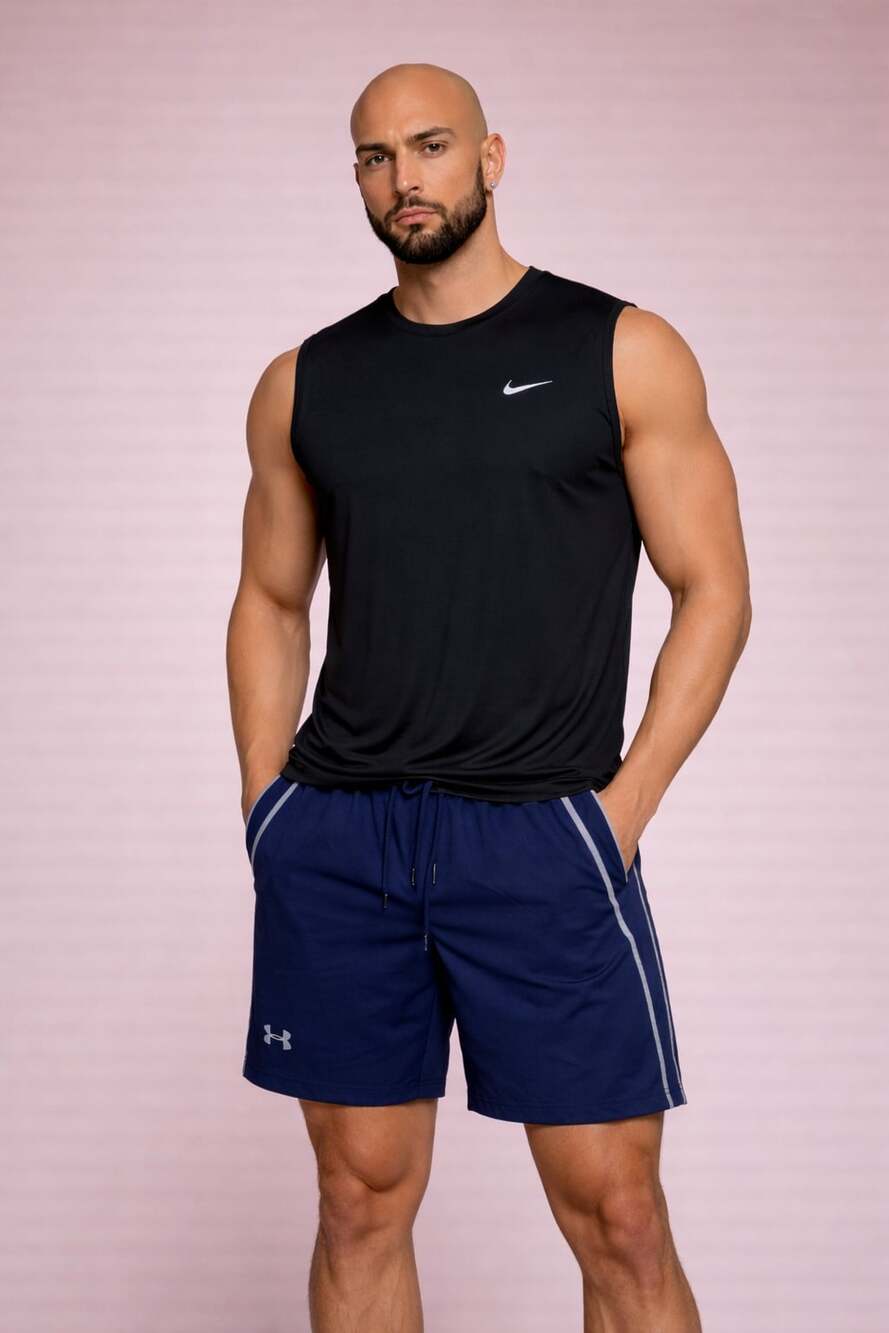 Nike Dri-Fit Sleeveless Training Shirt Black Men’s XL Athletic Gym Tank